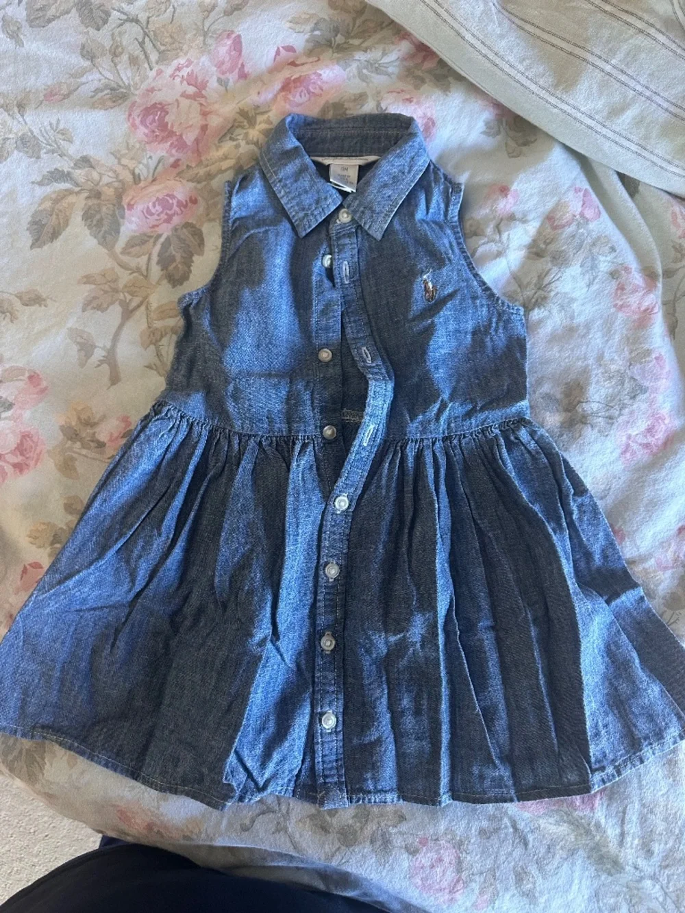 Chambray Button Front Dress 12m